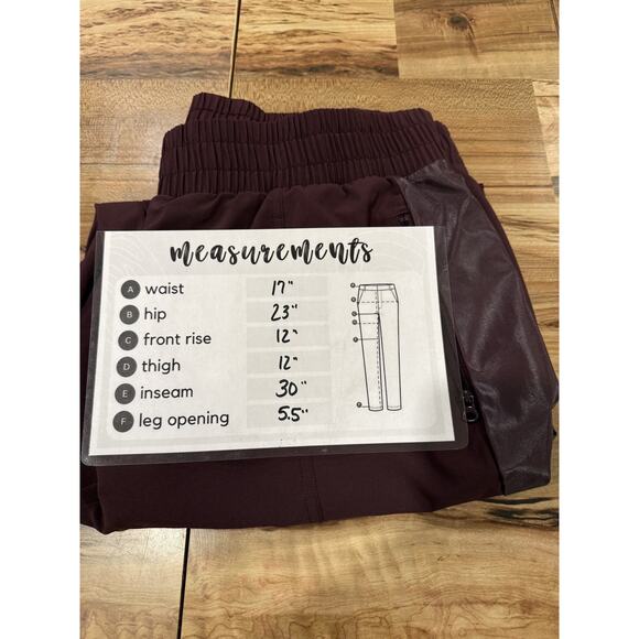 Victoria's Secret Sport Elastic Pull-On Windbreak Joggers Pants Purple Size L - Picture 9 of 9